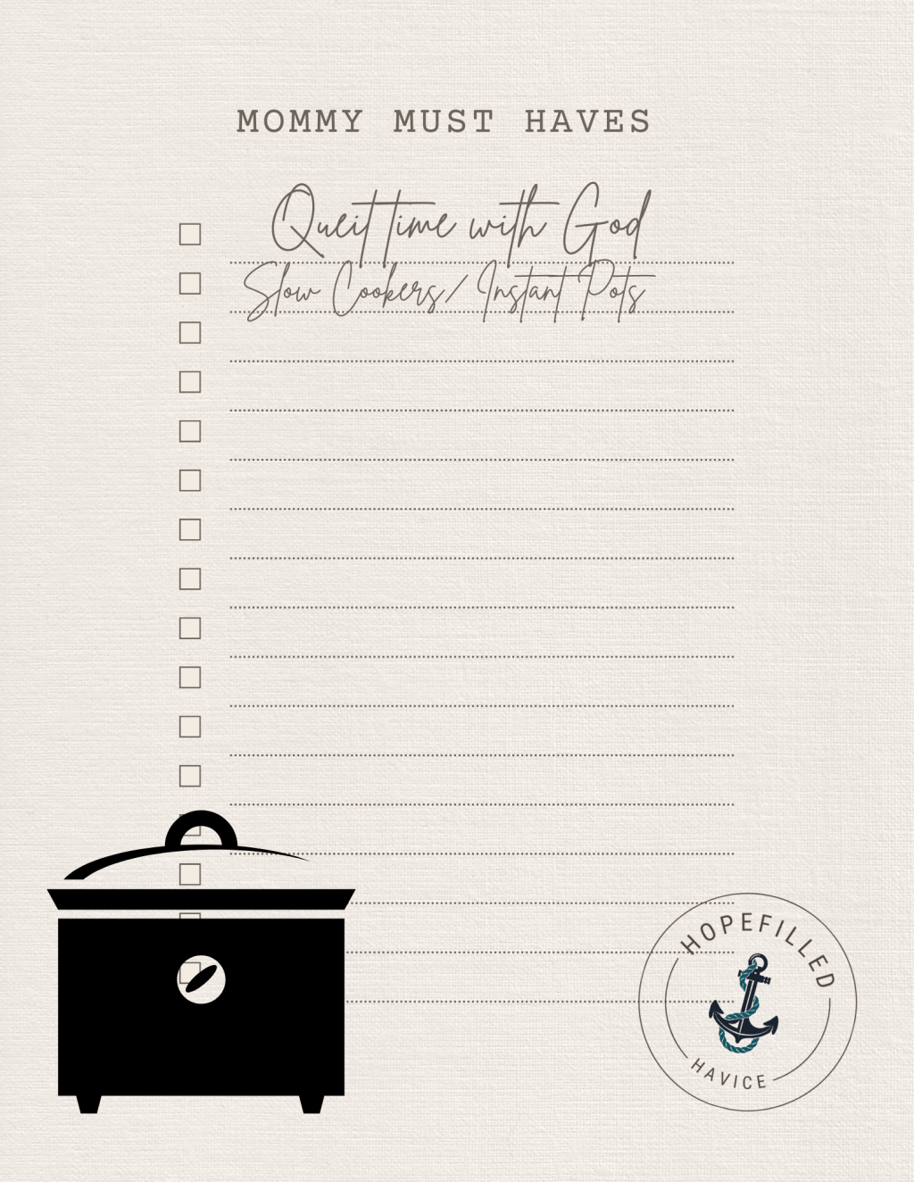 Mommys must have – slow&nbsp;cookers